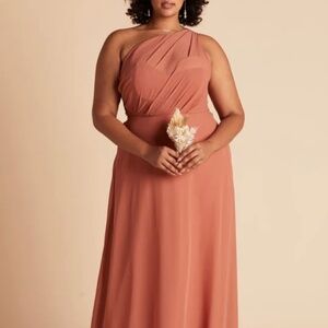 Birdy Grey Kira Chiffon Dress Terracotta Size Small Birdesmaid Dress